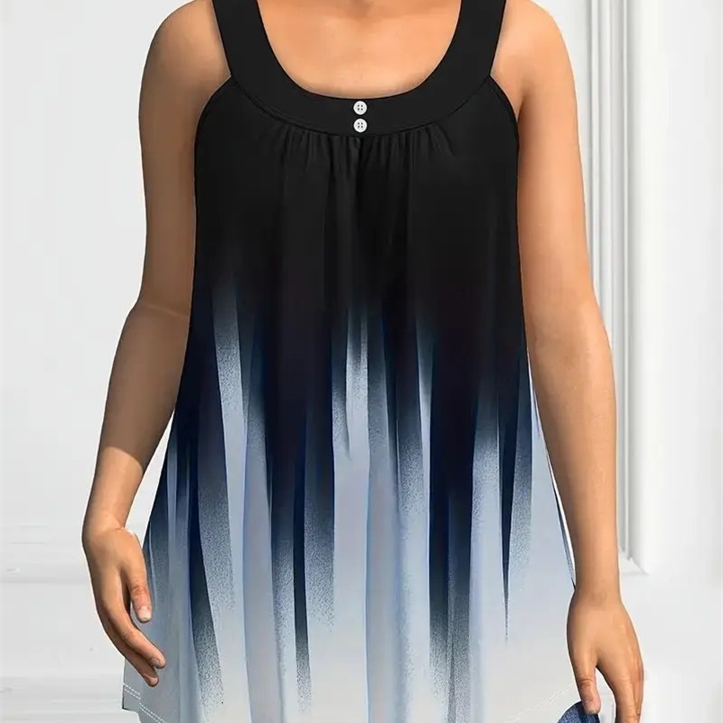 Womens Plus Size Tank Top Solid Ruched Vintage Boat Neck Asymmetric Hem Basic Vest for Female Summer Leisure Bandage Tank 240814
