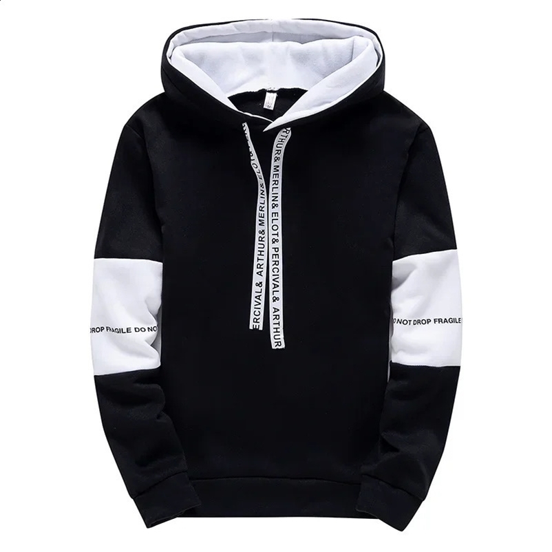 Mens Hoodies Long Sleeve Casual Printing With Letter Sweatshirts Spring Hip Hop Pullover Sports Top Male Hooded Sweatshirts 241217CJ