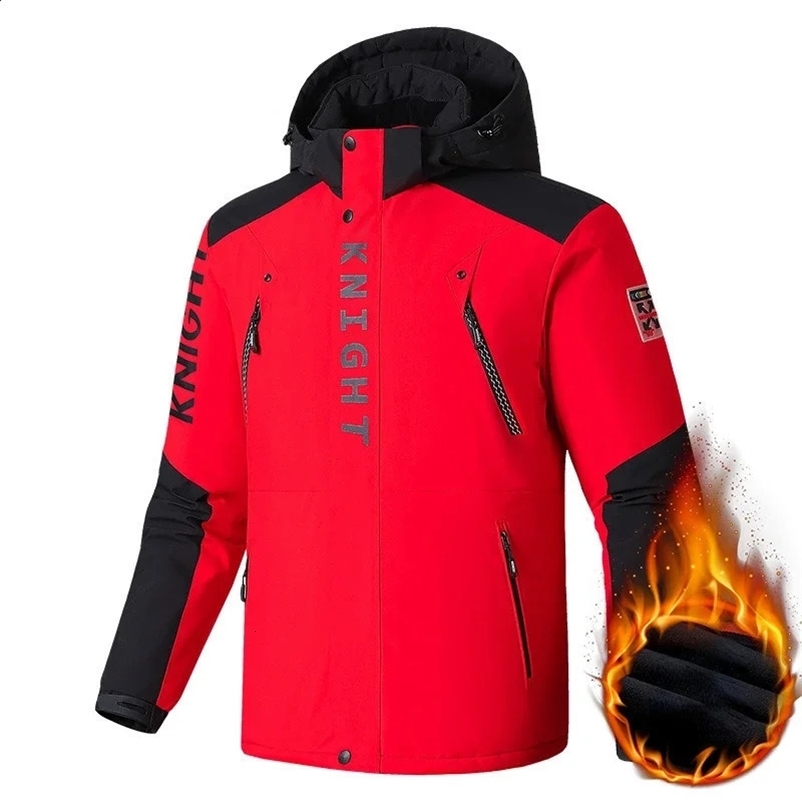Mens Winter Jacket Hooded Fleece Warm Parka Men Black Plush Coat Male Big Large Size Outerwear 9XL Windbreak Autumn Anorak 240911