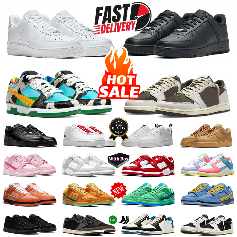 With BOX Designer Shoes Basketball Shoes 1 Low Running Shoes One Reverse Mocha Black White Gum Orange Lobster Cherry Valentines Day Grey Fog Green M