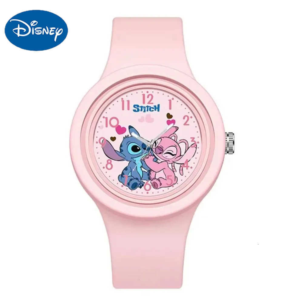 Disney Anime Knitted Watch Kawaii Lilo Stitch Kids Watches Silicone Sports Watch Cartoon Knitted Watch Kids Toy Gifts H250924-image-1076678689
