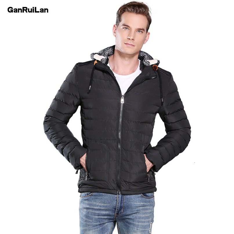 Winter Warm Waterproof Jacket Men Style Autumn Hooded Parkas Mens Fashion Casual Slim Jacket Coat Men B0873 210518
