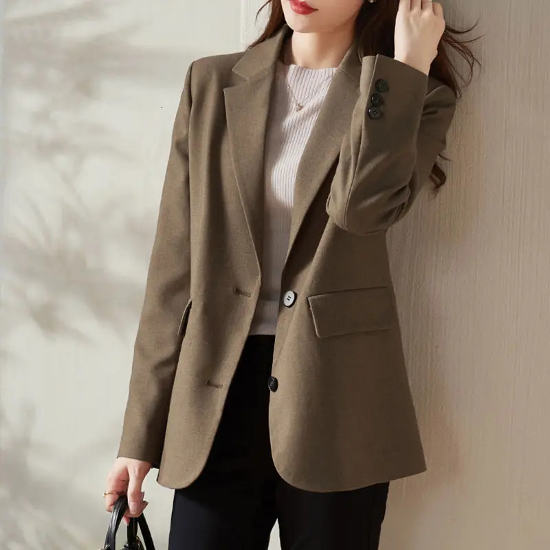 Jacket for Women Long Clothing Fall Outfits Blazer Suits Tailoring Coat Korean Latest Fashion Casual 2024 Blazers Spring 250922