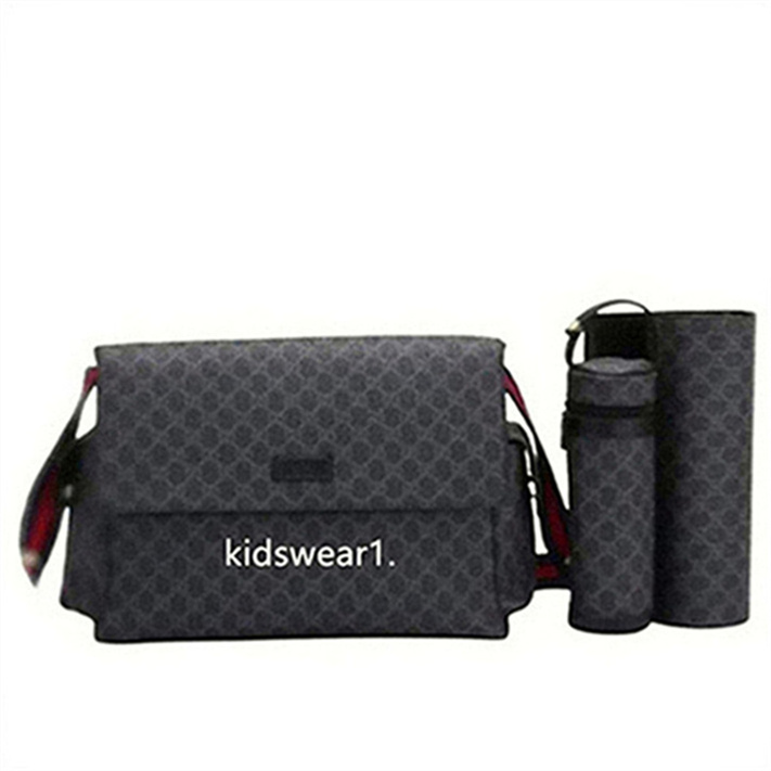 2026 Diaper bag Baby change bag fashion designer large Nappy Diapering nylon 3pcs in one mummy bags babies waterproof changing tote bag with mat bot