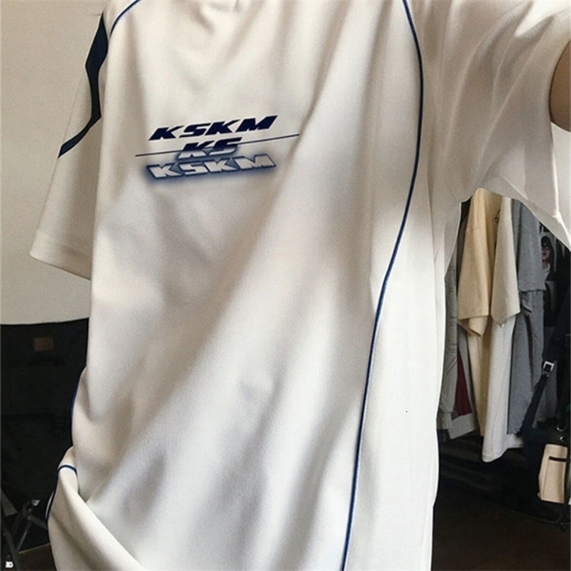 Y2K Korean Vintage Streetwear Casual Acubi Harajuku Egirl Short Sleeve T-Shirts Grunge Aesthetics Oversized Tees Tops 240805