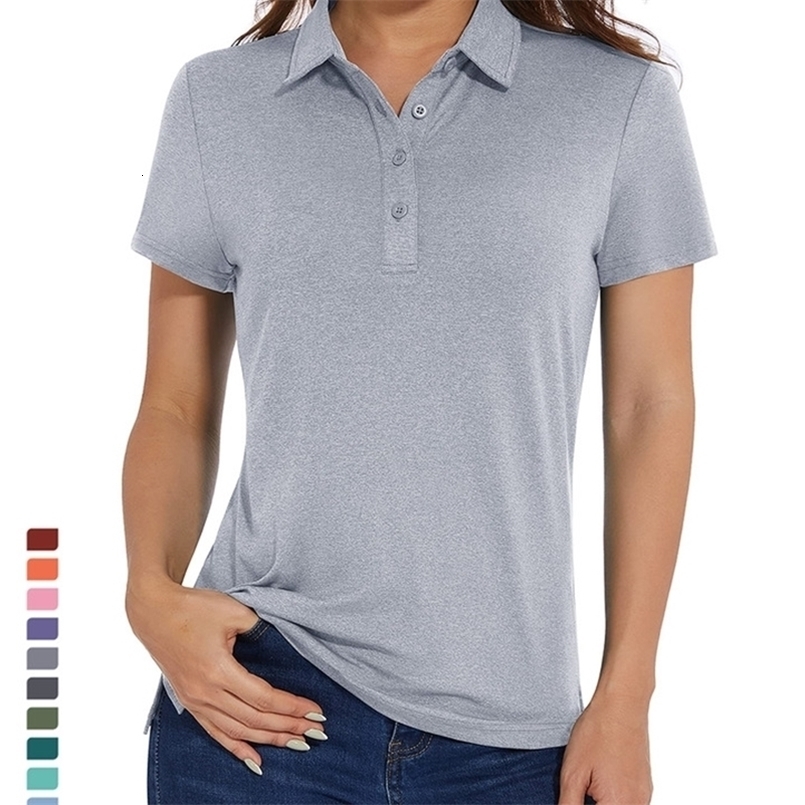 TACVASEN UPF 50 Performance Polo Shirts Womens Quick Dry Short Sleeve T-shirts Athletic Tennis Golf Shirt Pullover Tops Polos 240816