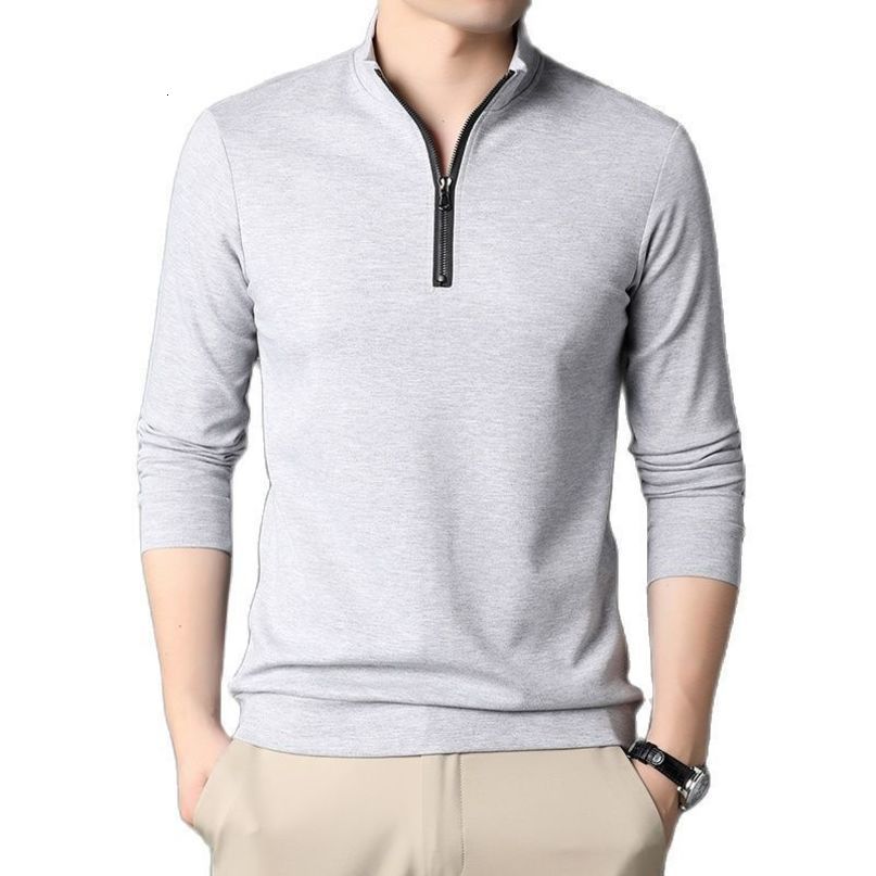 Autumn Sweatshirt Men Fashion Slim Fit Mens Hoodies Sweatshirts Half Zipper Solid Color Sweatshirts Classic Casual Men Clothing 220816