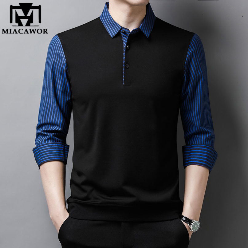 Mens Casual Shirts High Quality Slim Fit Pullover Shirt Spring Long Sleeve Striped Camisa Masculina Clothing C729 230202