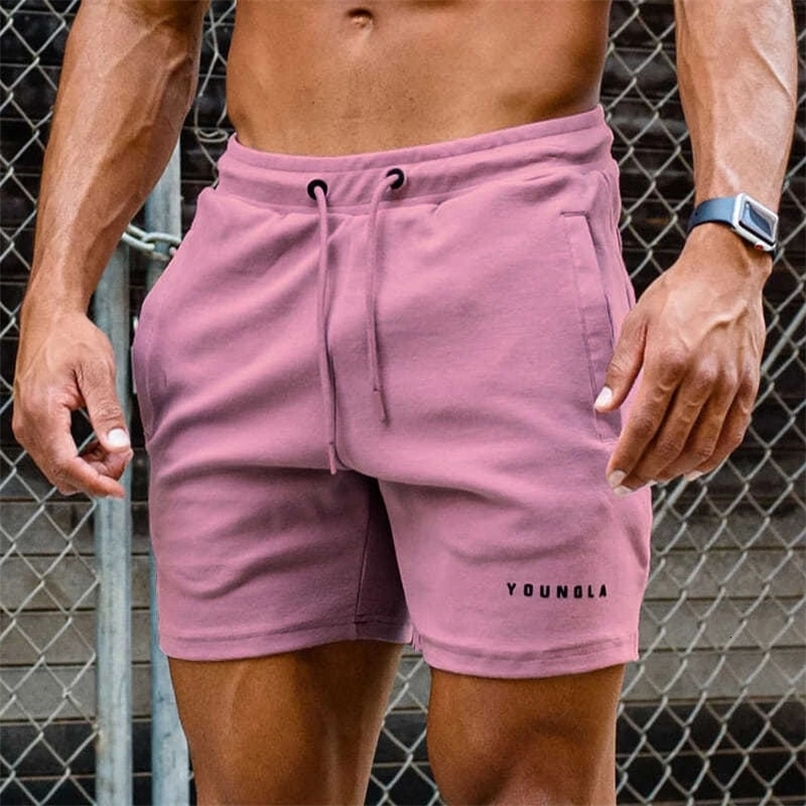 Mens Shorts Quick Dry Running Joggers Sweat Pink Male Short Pants Training Gym Sports Streetwear Y2k Thin Cotton 90s 250103