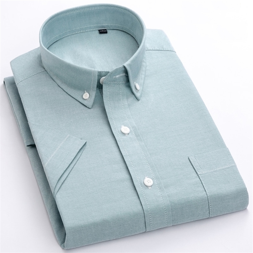 MACROSEA Men's Casual Solid Shirt Men's Summer Style Social High Quality 100% Cotton Shirts Short Sleeve Mens Shirts Male Tops