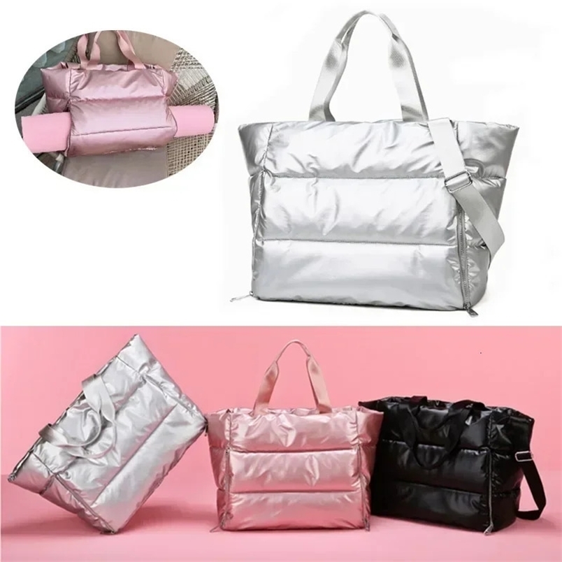 Women Gym Sports Bag Waterproof Swimming Yoga Mat Pink Weekend Travel Duffle Bags for Women Sport Fitness Shoulder Handbag 241219