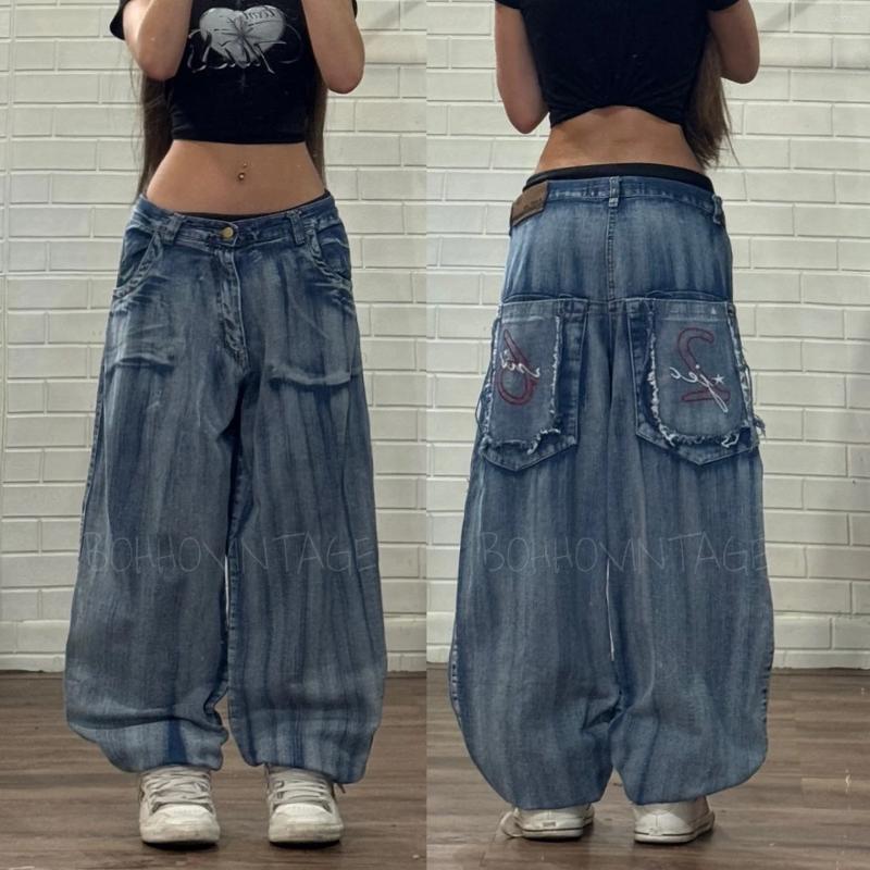 Men's Jeans American Fashion Oversized Skull Pattern Embroidery Baggy Denim Shorts Men Y2K Harajuku Hip Hop Couple Cropped Pants