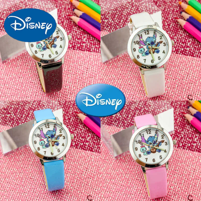 Disney Lilo Stitch Childrens Quartz Watch Kawaii Cartoon Cosplay Watches Lovely Anime Luminous Waterproof Sports Wristwatches H250924-image-1076678785