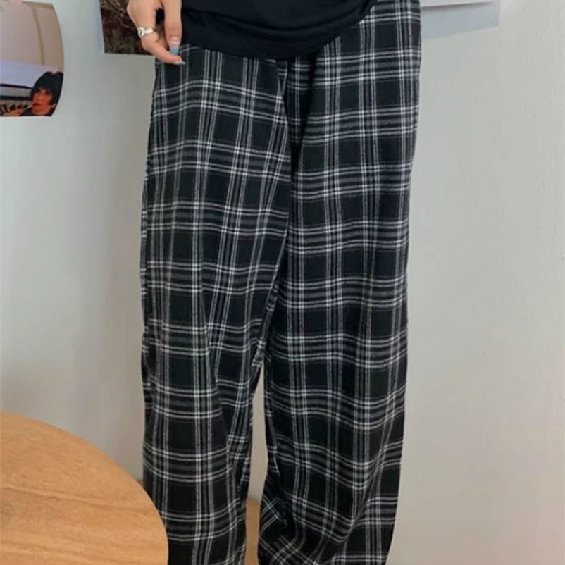 Women's Pants Capris JMPRS Black Women's Plain Casual Loose Leg Trouser Vintage Youth Harajuku Hip Hop Full Match Street Apparel S-3XL 230