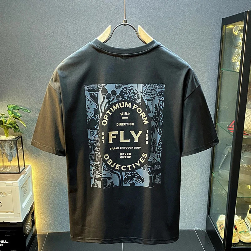 Loose Short Sleeved TShirt For Men Breathable And Cool Summer Half American Casual Versatile Street menswear 240531
