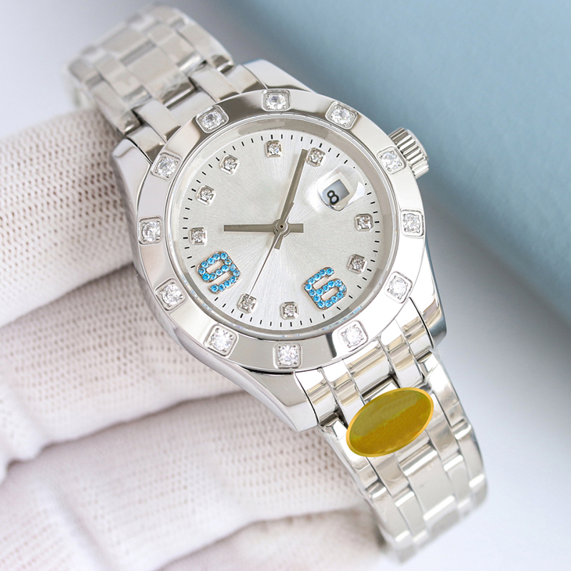 Women Watch Automatic Mechanical Designer Ladies Watches 34mm Diamonds Bezel Sapphire Waterproof Wristwatch Stainless Steel 904L Wristwatches