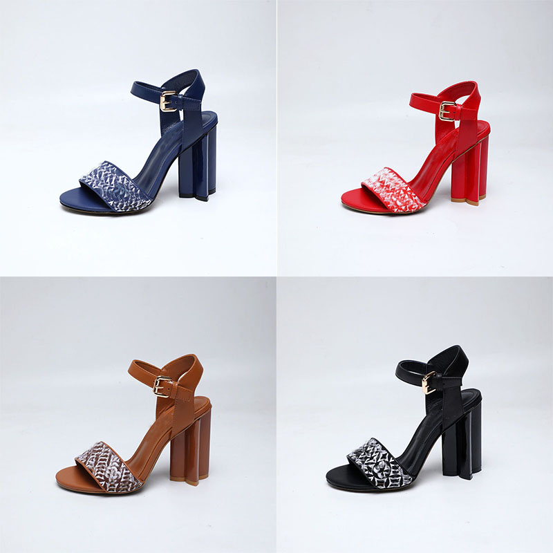 designer shoes Silhouette Sandal Calf Leather With Monogram Jacquard Leather Outsole Womens Heels platform Sandals Womens Shoes Free Shipping