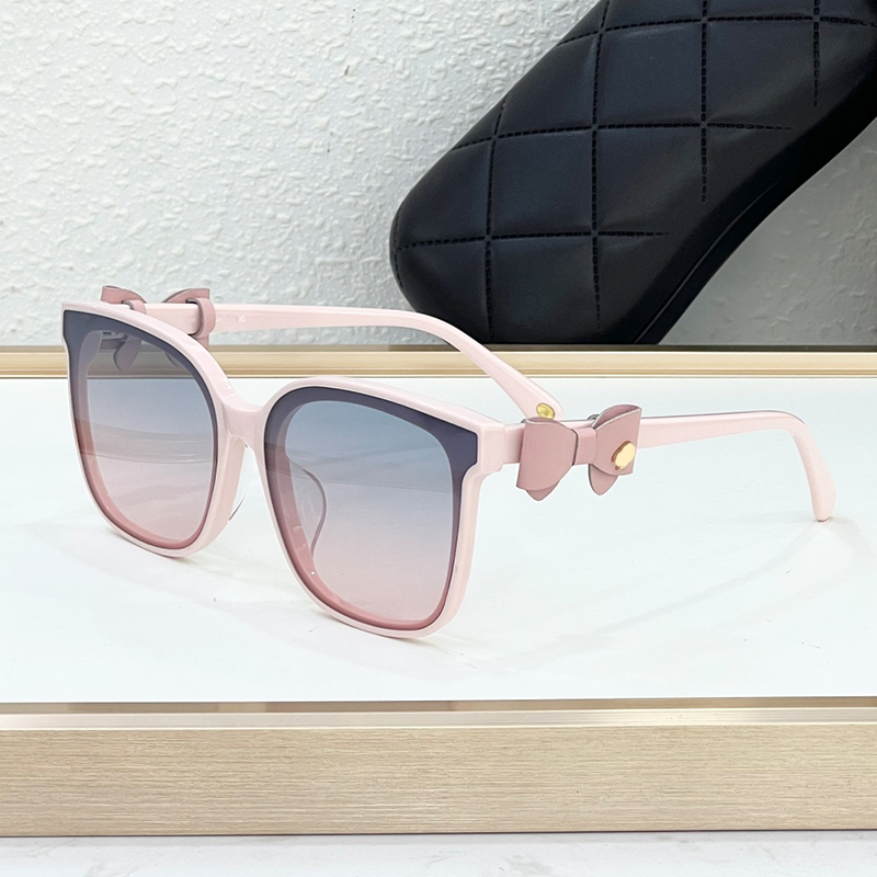 Designer sunglasses for women Square Sunglasses pink acetate gradient brown lenses sunnies trendy street shooting shades CH luxury brand glasses 918