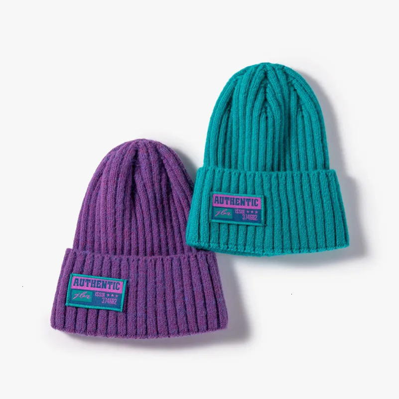 Beanie Skull Caps High Quality Unisex Winter Soft Warm Cotton cashmere Knitted Beanie Hat Cable Knit Plain Beanies 231129