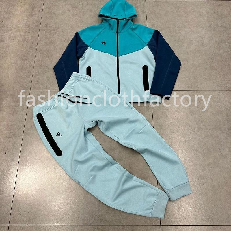 2025 fashionable Men's Tracksuits Suits Spring Autumn Cotton Tech Sweatsuit Jogging sets Fitness Sport Sweatpants And Hoodie Set Fleece