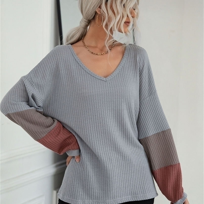 Womens Sweaters Yitimoky Patchwork Oversized Sweater Women Fall Winter Fashion Soft Loose Jumpers Elegant Vintage Pullovers Top Spliced 220923