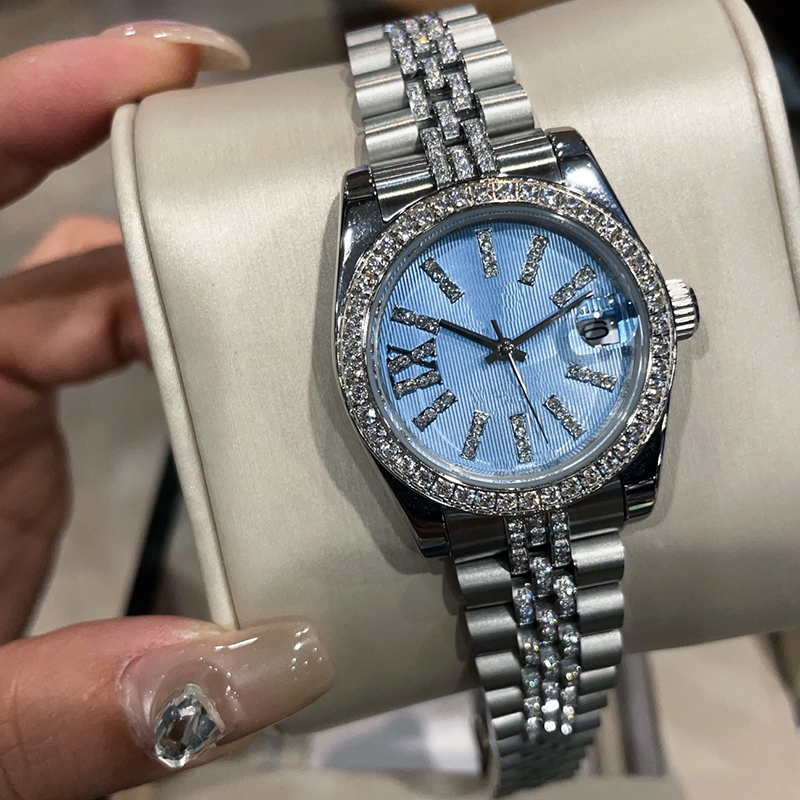 Women Watch Quartz Movement Wristwatch 31mm Designer Ladies Simple Watches Stainless Steel Waterproof Sapphire Bracelet Business Wristband Montre De