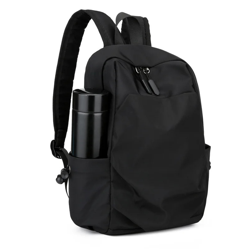 Mini Mens Backpack Fashion Small Black Shoulder School Bag for Man Canvas Waterproof Sports Travel Male Backpacks 250924