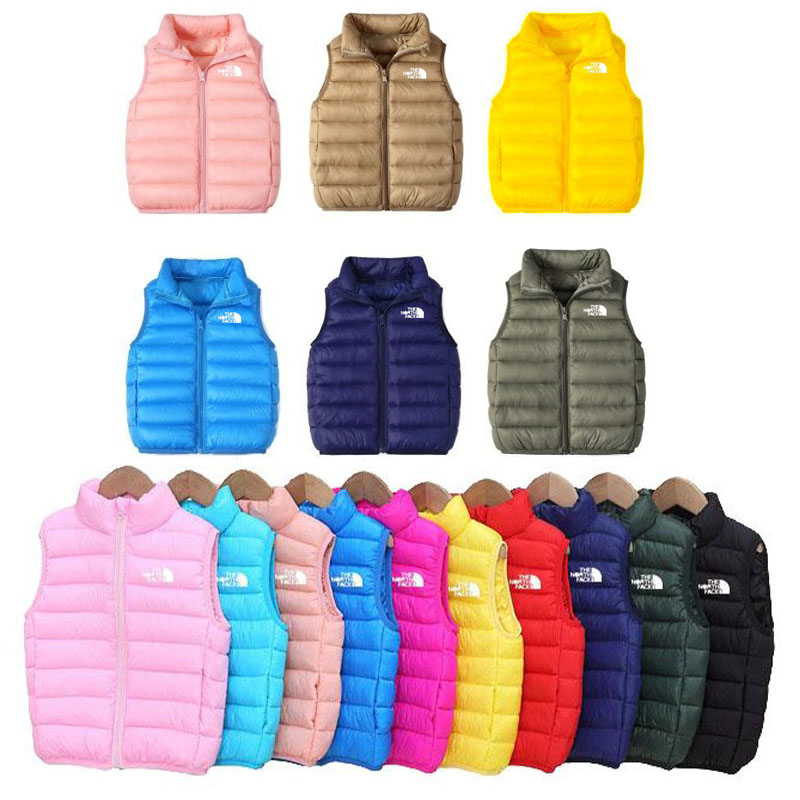 Teenagers Designer Waistcoat Boys Girls Down Vest NF Down Nnorth Kids Outerwear Children Clothing Jacket Vests