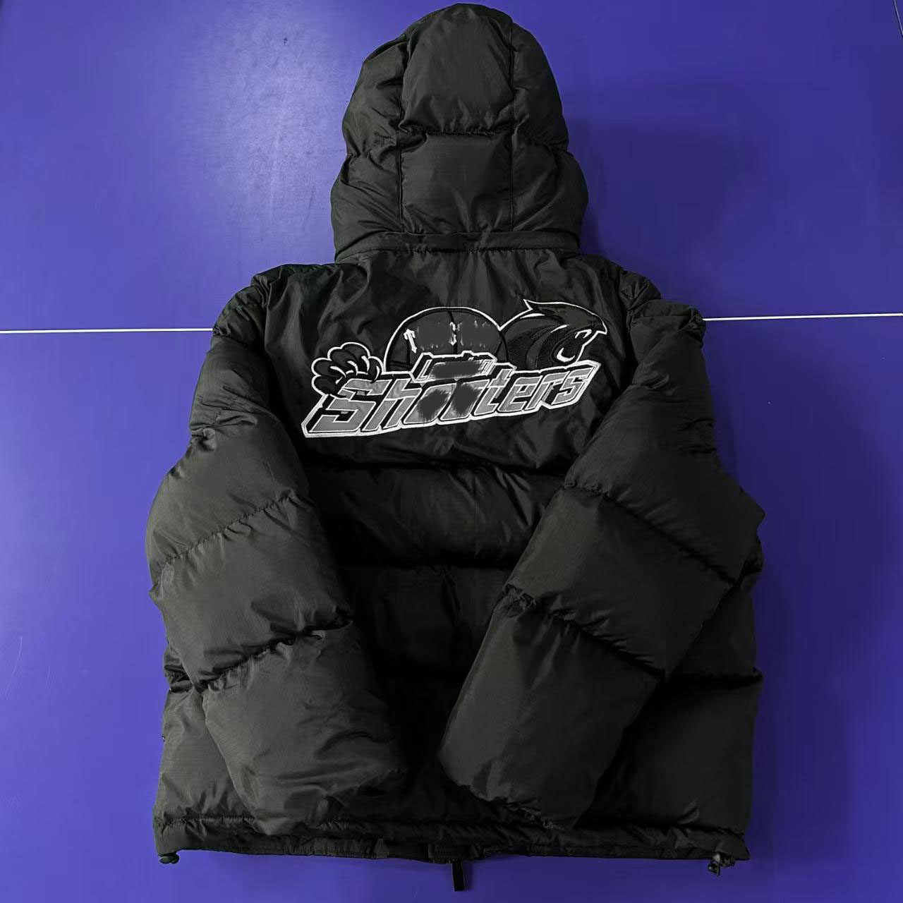 Designer Luxury Brand Winter Trendy Casual Streetwear Stand Collar Unisex Cotton Down Padded Jacket - New Arrival Embroidered Warmth Windproof