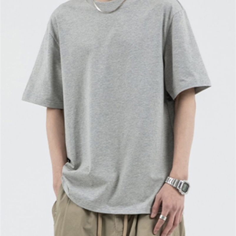 Men's T-Shirts Honovasan Casual Streetwear Shirts for Men Clothing Summer Loose Solid Short Sleeve Tops Women Oversized Chic Cotton Basic Tees
