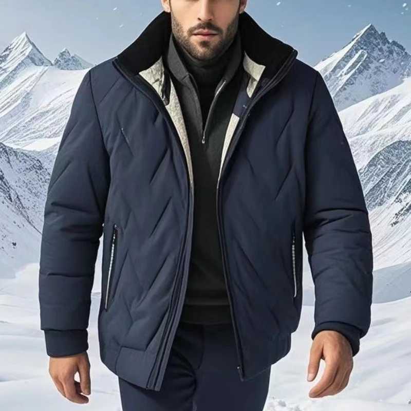 Winter Thicken Fleece Jackets for Men Windproof Coats Mens Outerwear Cropped Woolen Parka Coat Autumn Winter Warm Bomber JacketXJ250924