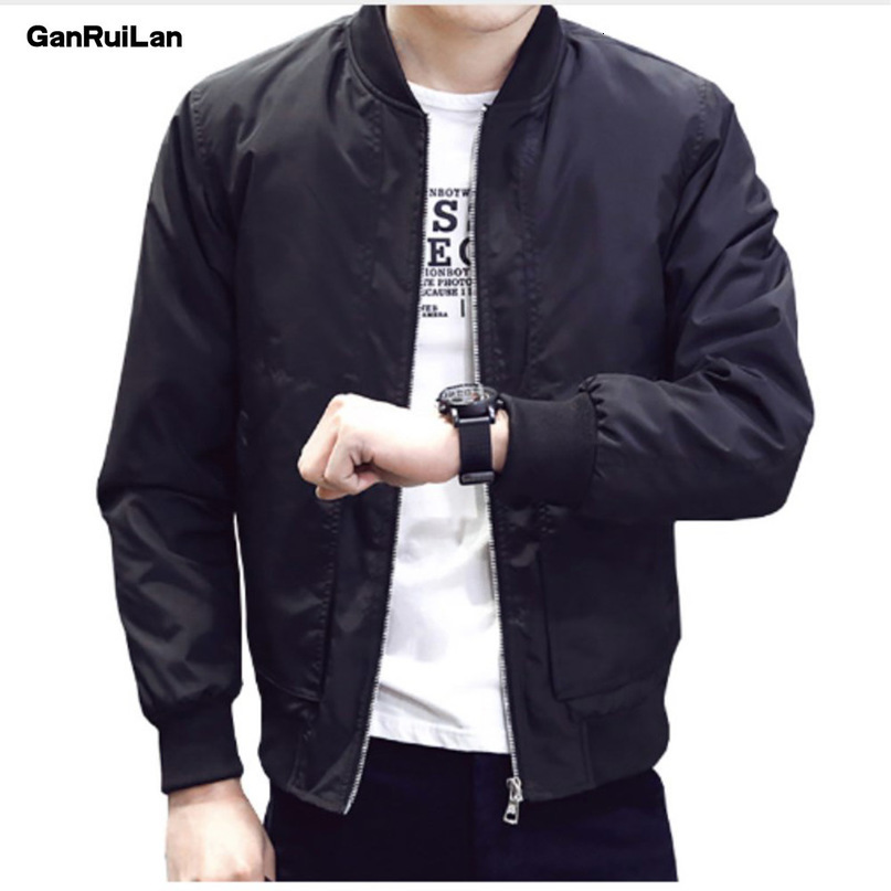 Spring Autumn Casual Solid Fashion Slim Bomber Jacket Men Overcoat Baseball Jackets Men's streetwear Jacket Top JK18006 210518