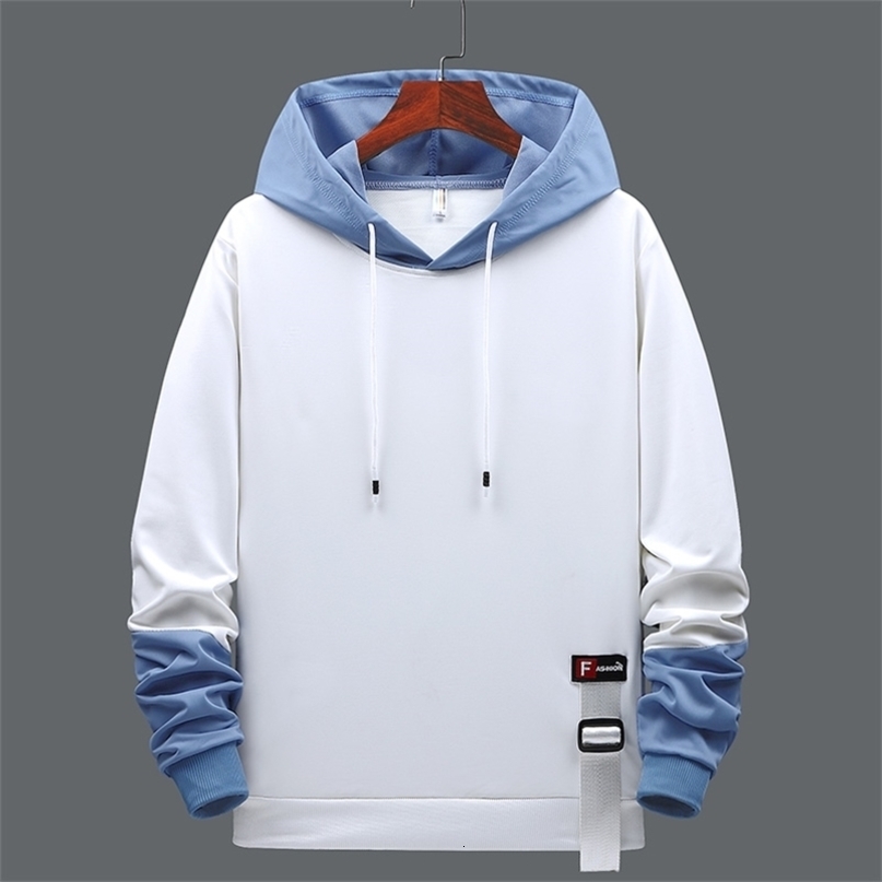 Men's Spring and Summer Hoodies Casual Men's Sports Hoodies Trendy Men's Loose V-Neck Student Jacket Pullover Hooded Teenagers 210720
