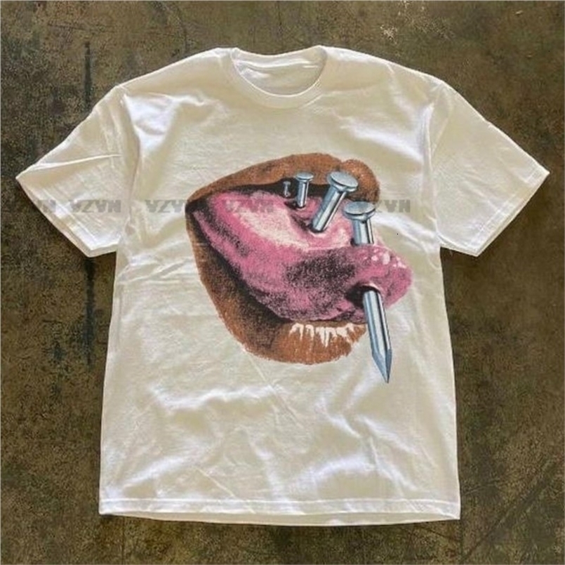 Hip Hop O-Neck Gothic Casual Baby tee Harajuku Grunge Y2k Tops Vintage T-Shirt Short Sleeve aesthetic emo Clothes 240816