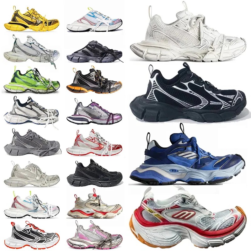 Men Casual Sports Shoes Cargo Worn-Out Beige Red Grey Black Yellow Fashion Breathable Designer Paris Women Outdoor Running Sneakers Walking Chaussur