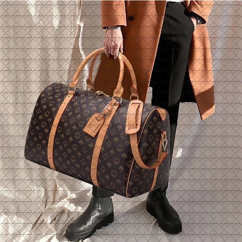 top Luxurys Fashion Duffel Men Designer Travel Bag Clutch on Luggage Bag Man basketball Totes Keepall 16cm 25cm 30 cm 55CM Clear Handbags Women D-image-893080945