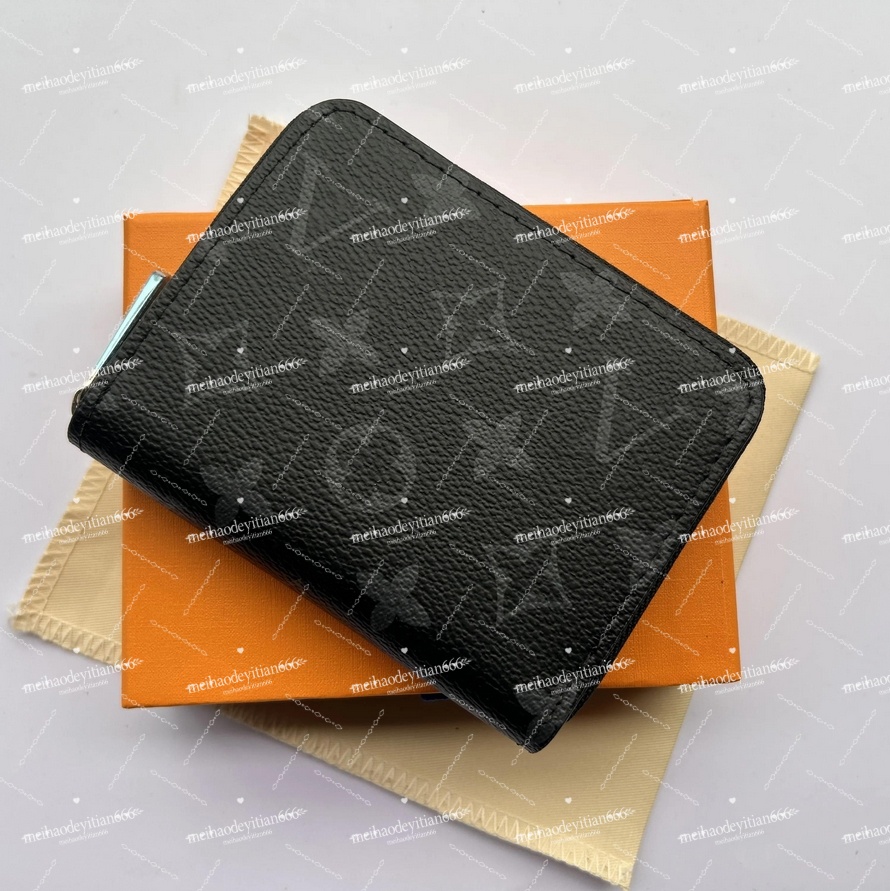 Quality Diamond Grain Zipper Wallet Coin Purse Designer Wallets Victorine Ladies Genuine Leather Coins Purses Cards Holder Card With Box wallet 8