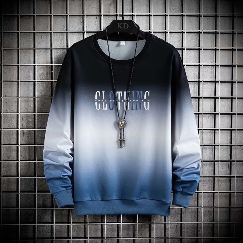 Mens Hoodies Sweatshirts Spring Autumn Korean Fashion Streetwear Gradient Male Casual Clothing Trend Jogger Hoodie 221117