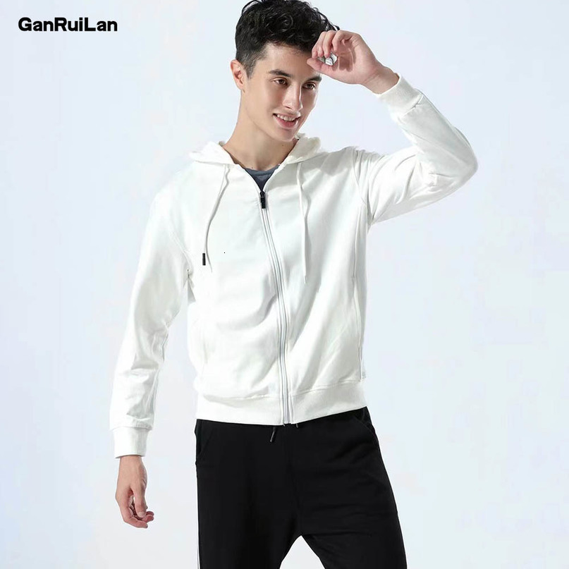 Men's Zipper Hooded Autumn and Winter Sweatshirt Men's Fashion Spring Casual Solid Cotton Warm Hoodie Sweatshirt Men's 210518