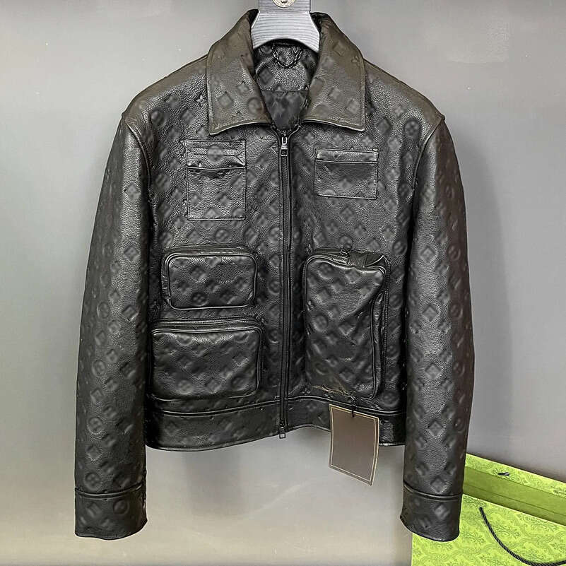 Men's plus size Outerwear Genuine Leather Coats Designer Jacket Puffer Jackets hoodie suit hooded casual fashion top quality wild breathable 1
