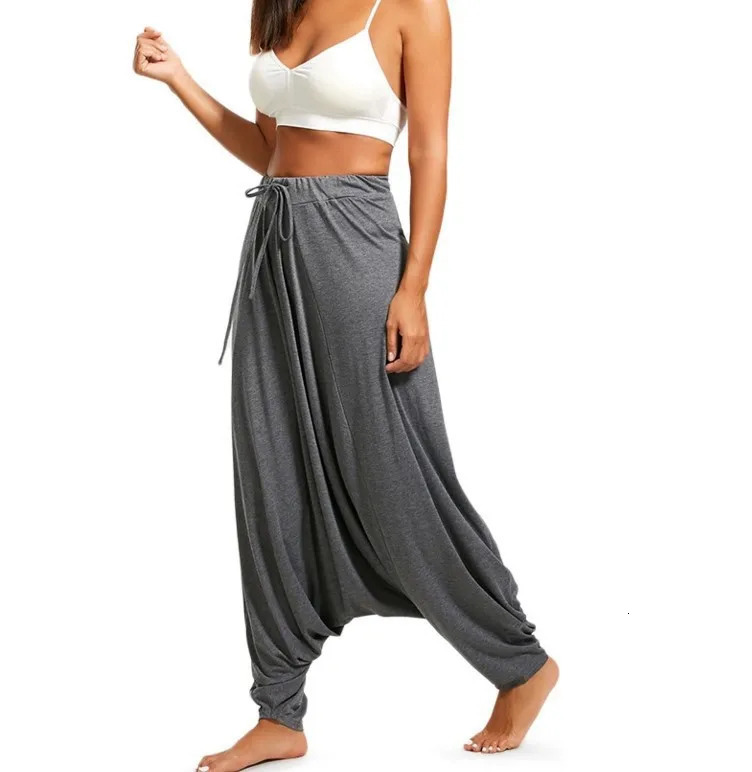 2025 Womens Casual Harem Pants Fashion Loose Asymmetrical High Waist Solid Unilateral Pocket Oversized Trousers Female 250922