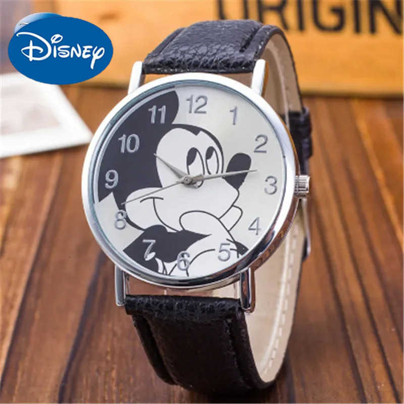 Disney Mickey Mouse Quartz Wristwatch Korean style Fashion Simple Childrens Watch boys and girls Water Resistant watch Buckle H250924-image-1076678741