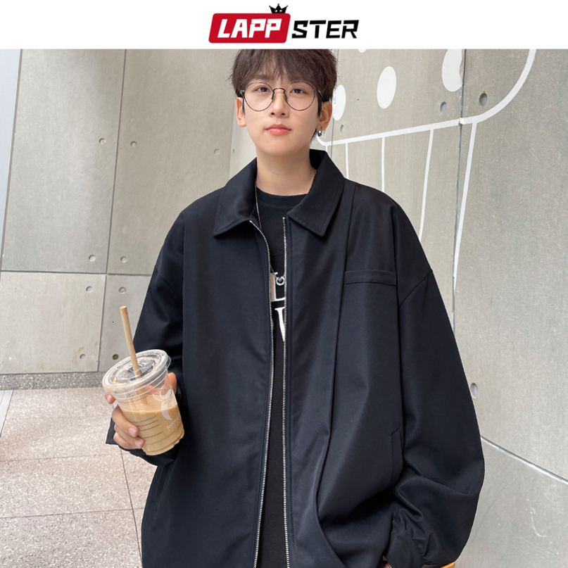 Mens Jackets LAPPSTER Korean Fashion Motorcycle Coats Vintage Y2k Streetwear Windbreaker Varsity Harajuku Bomber 230809