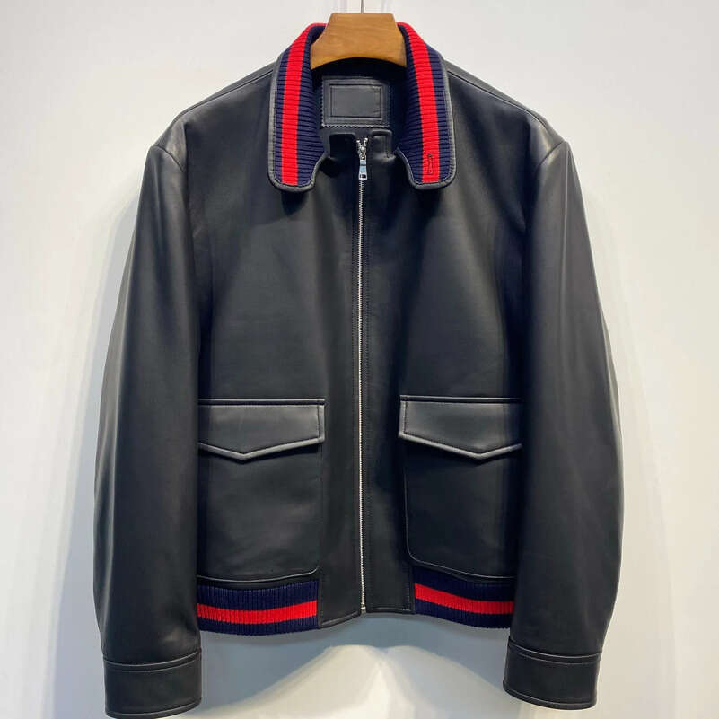Men's plus size Outerwear Genuine Leather Coats Designer Jacket Varsity Jackets hoodie suit hooded casual fashion top quality wild breathable 1