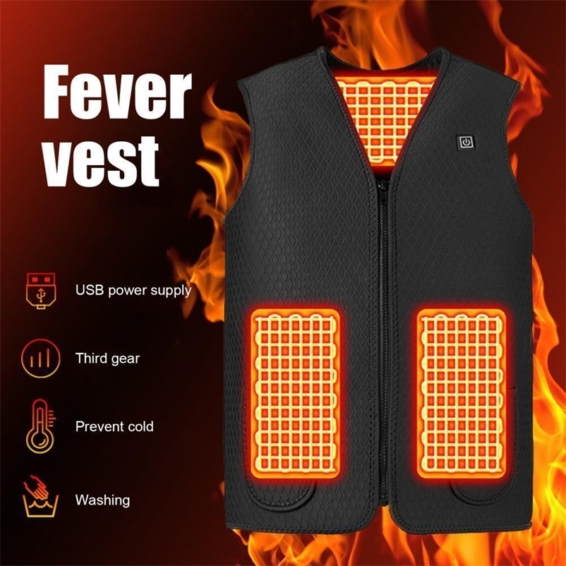 Men's Vests Heating Waistcoat 5 Heating Zones 3 Adjust Mold Comfortable to Wear V Neck Self Heating Vest for Outdoor 230217