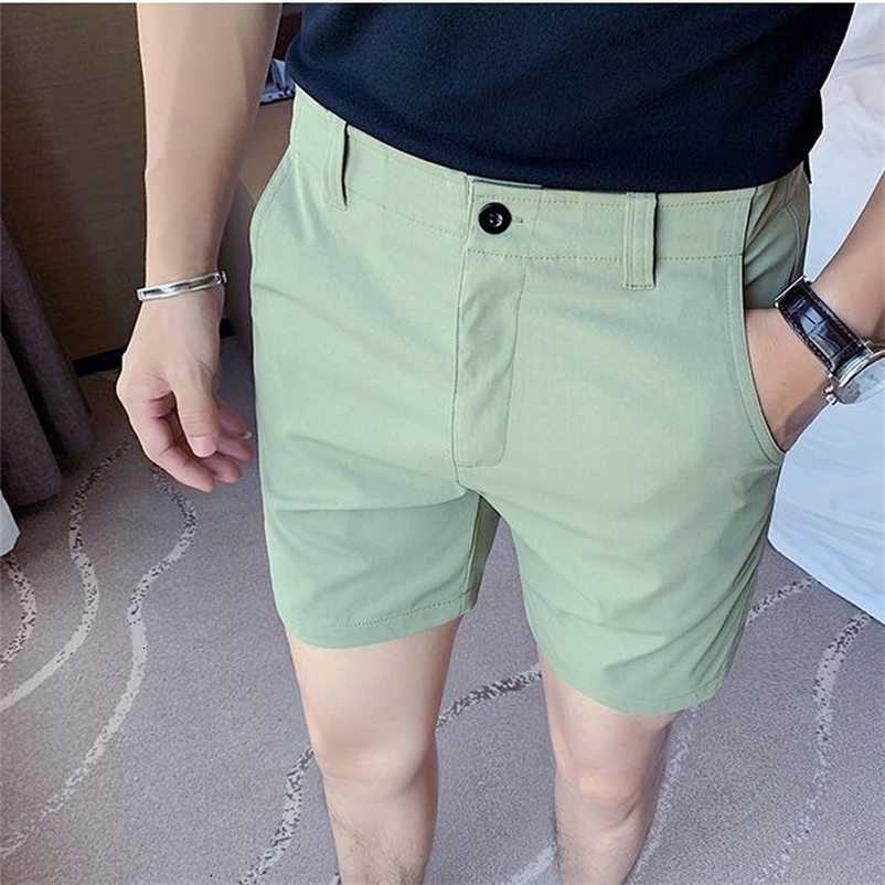 Men's Shorts Korean Fashion Shorts Mens Casual Cotton Work Shorts Streetwear Pure Color Summer Shorts Comfort Thin Cool Pants Men 230414
