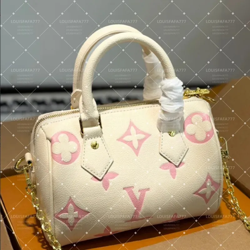 Women's Luxury Handbag 2025 Hot Sale New Korean Versatile Retro Print Boston Pillow Bag One Shoulder Crossbody Bag Totes