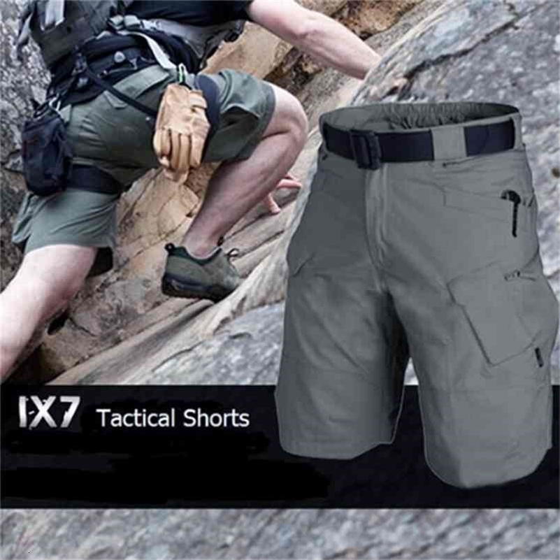Men's Urban Military Cargo Shorts Cotton Outdoor Camo Short Pants FS99 210323
