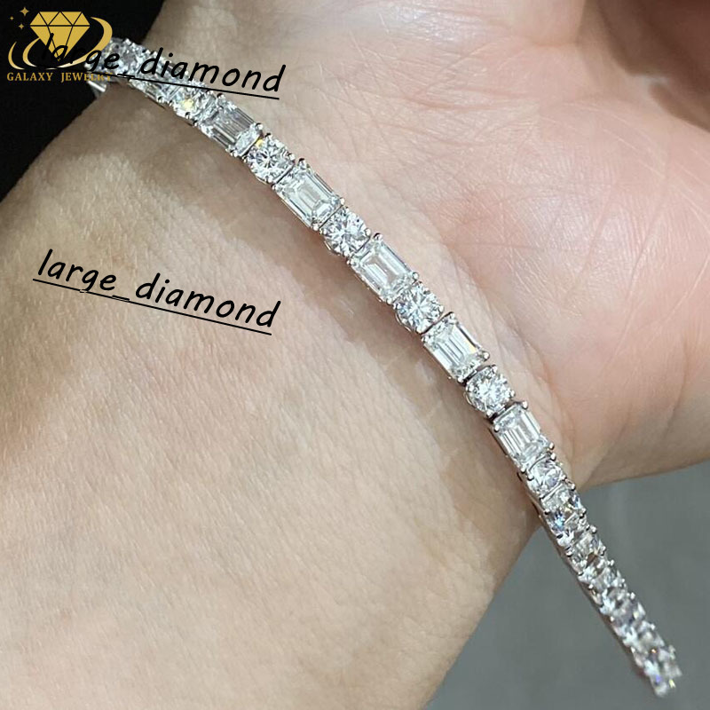 Luxury Jewelry Wholesale Price Gold Synthetic Diamond Tennis Chain Lab Grown Diamond Tennis Bracelet With IGI Certificate