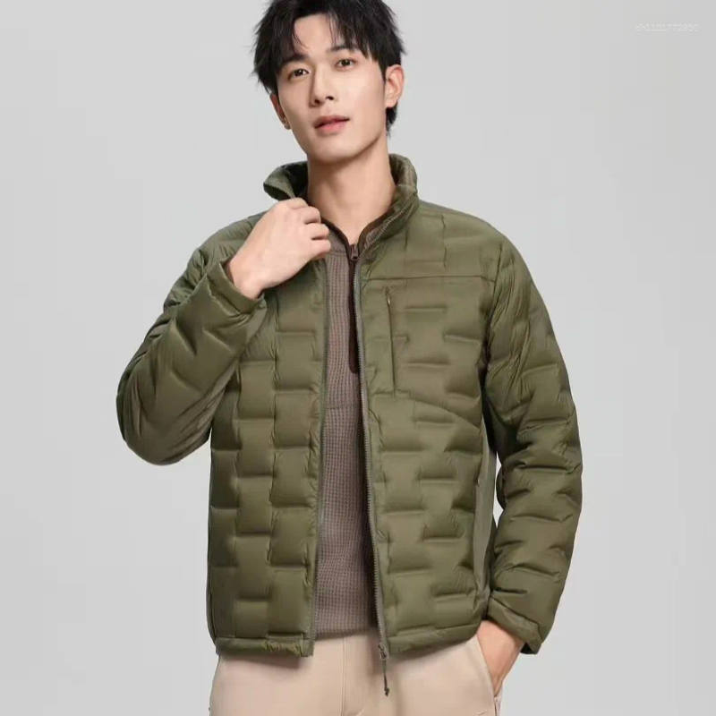 Men's Down Man Winter Stand Collar Jacket High Quality 90% White Duck Men Ultra Light Sporty Jackets Warm Outwear Parkas Outdoors Coat